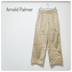Arnold Palmer wide-leg pants, beige, size M.