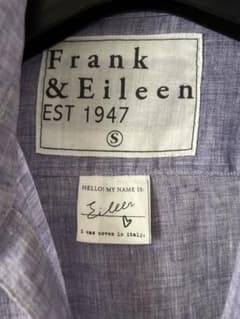 【美品】Frank & Eileen リネンシャツ パープル　希少サイズS 美品】Frank & Eileen リネンシャツ パープル 希少サイズS - メルカリ