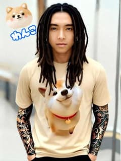 新品未使用★柴犬 グラフィック Tシャツ 半袖のサムネイル