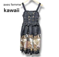 axes femme kawaii メロディキャットワンピース ガーリー 黒 Mのサムネイル