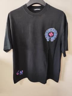 クロムハーツ Tシャツ 黒 半袖 メンズ ビッグロゴ Lサイズ - メルカリ