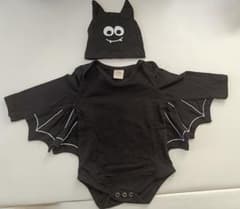 ハロウィン　こうもりロンパースのサムネイル