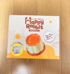 Happy Rabbit 녹는 푸딩 스퀴즈 열쇠 고리 포함