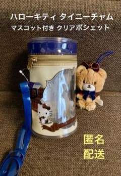 ハローキティ タイニーチャム マスコット付き クリアポシェット タグ付き 未使用
