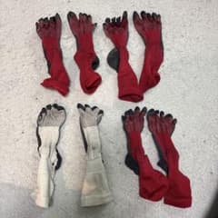 5本指ソックスタビオ4足分セット赤白Mサイズのサムネイル