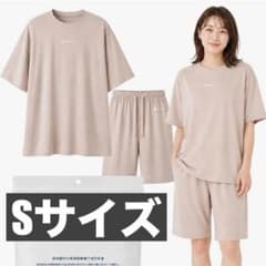 Wellmo リカバリーウェア 夏 半袖 上下セット グレージュ Sサイズ