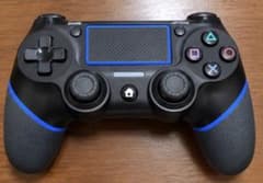 PS4用 ワイヤレスコントローラー ブラック×ブルーのサムネイル