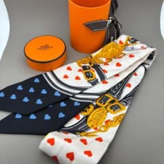 美品 HERMES ツイリー ブリッド・ドゥ・ガラ・ラヴ ハート スカーフ