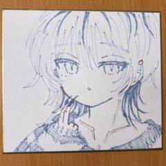 イラスト 手描き アナログ 色紙 オリジナル - メルカリ