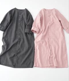 ネストローブ nest Robe UpcycleLino コクーンワンピース - メルカリ