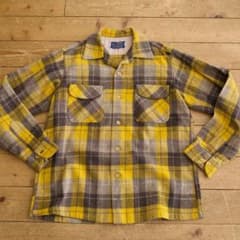ゴ*リ様 Pendleton 50s ボードシャツ 黄色レアカラー M ヴィンテ ゴ*リ様 Pendleton 50s ボードシャツ 黄色レアカラー M ヴィンテ