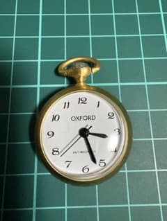OXFORD 懐中時計 ペンダントトップ ゴールドカラー 手巻き 稼働品のサムネイル