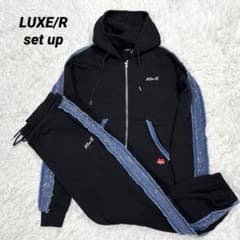 未使用✨LUXE/R ラグジュ デニムラインストーンパーカー セットアップ 
