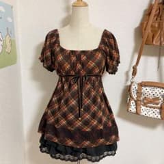 当時物 LIZLISA系 リボン チュニック 森ガール coquette 姫カジ - メルカリ