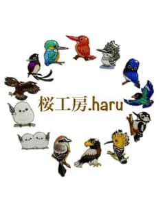 桜工房.haru 野鳥ピンバッジ - メルカリ