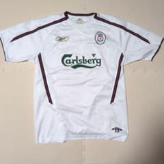 リバプールFC 白 シャツ Reebok（中古） リバプールFC 白 シャツ Reebok（中古） - メルカリ