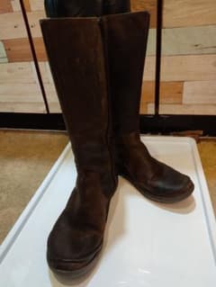 Clarks本革カジュアルロングブーツのサムネイル