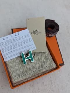 エルメス Hバスキュール 片耳ピアス グリーン 箱付き 美品 m36149375057_1.jpg?1749366326