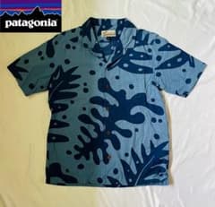 patagonia パタゴニア パタロハ ブルー 海藻 アロハシャツ 半袖 - メルカリ