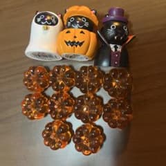 黒猫ハロウィンキャラクターと飾りセットのサムネイル