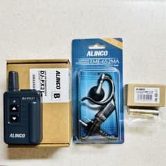 アルインコ　トランシーバー、イヤフォンマイク、専用ニッケル電池　セット アルインコ トランシーバー、イヤフォンマイク、専用ニッケル電池