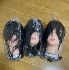 美容師国家試験用ウィッグ3体のサムネイル