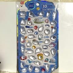 アザラシ♡立体3Dシール　ちゅるっと固いタイプです‼︎のサムネイル
