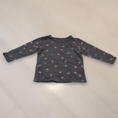 星柄長袖Tシャツ グレーのサムネイル