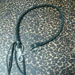 黒シンプル 革 ウォレットチェーンのサムネイル