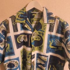 ビンテージ 50s コットン ハワイアン アロハ vintage 1950sのサムネイル
