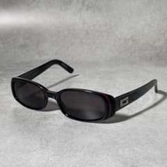 希少✨GUCCI グッチ サングラス シェリーライン ブラック Gロゴ Y2K