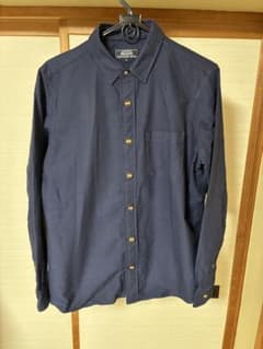 BEAMS 長袖シャツ ネイビー Mサイズのサムネイル