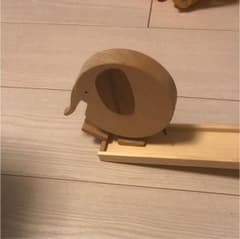 スロープ人形 ぞう 木製おもちゃのサムネイル