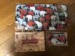 新品 JIM THOMPSON ジムトンプソン トートバッグ ポーチ 像柄のサムネイル