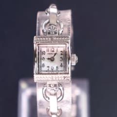 【稼働品】HAMILTON　アメリカンクラシック　シェル文字盤　電池交換済 稼働品】HAMILTON アメリカンクラシック シェル文字盤シルバー電池交換