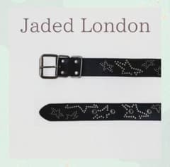 正規品★Jaded London ブラック スタッズベルトPolaris JADED LONDON Polaris スター スタッズ ベルト 送料/関税込 (JADED