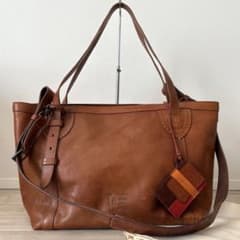 GENTEN ゲンテン 大容量 トートバッグ ブラウン レザー 2WAY 日テレ