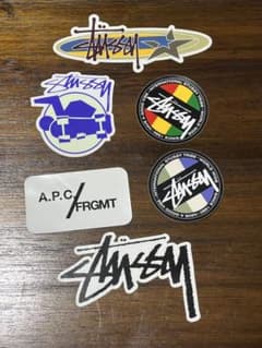 ⁠【正規品】STUSSY A.P.C. FRGMT ステッカー 6枚セット⁠のサムネイル