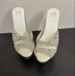 AngelR パール ビジュー クリアヒール サンダルのサムネイル