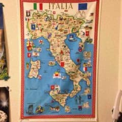 壁飾り イタリア地図のサムネイル