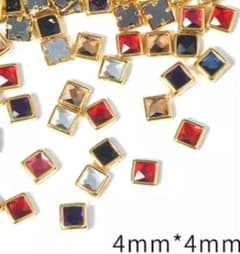 gold Square parts　スクエアパーツ 20piecesのサムネイル