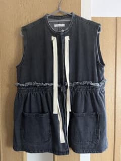 FREAK'S STORE フリークスストアデニムベスト ビスチェ 黒ブラックのサムネイル