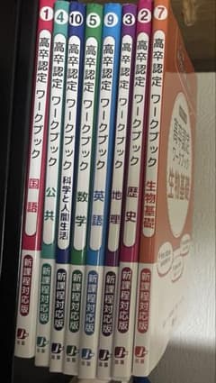 高卒認定ワークブック 8冊セット 新課程対応版のサムネイル