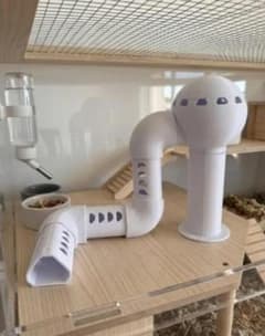 小動物用 パイプトンネル ハウス 遊び場 3Dプリントのサムネイル