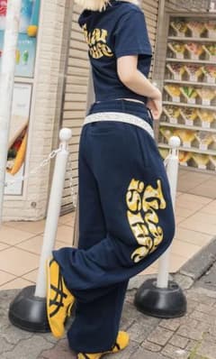 That's Life カモ柄イエローパンツLサイズのサムネイル