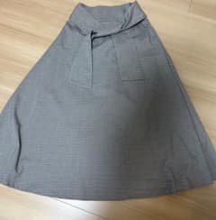 clear 千鳥格子柄 フレアロングスカートのサムネイル