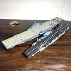 1/700 アメリカ海軍 空母エセックス イギリス海軍 空母イラストリアス