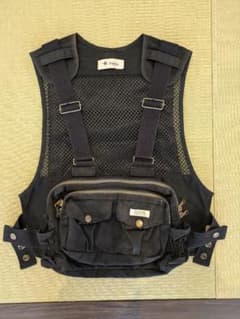 Foxfire フィッシングベスト チェストストラップベスト ブラック