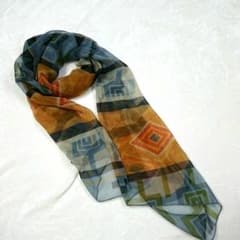 ショール ✨ ストール エスニック柄 アジアン 長方形 幾何学模様