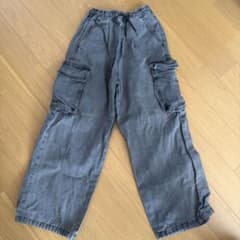 GU カーゴパンツ ブラック 150サイズのサムネイル